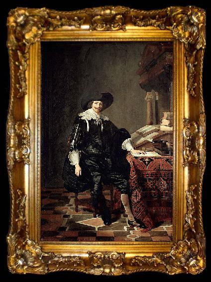 framed  Thomas De Keyser Portret of a man, ta009-2